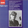 PAGANINI VIOLIN CONCERTO No.1,etc. MENUHIN EMI(洋盤) 古い録音を聴く:クライスラー、メニューイン